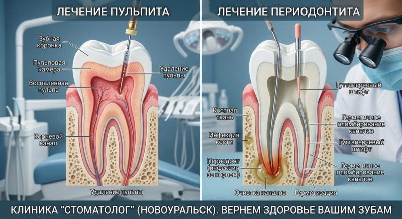 Лечение пульпита, периодонтита - Ведента