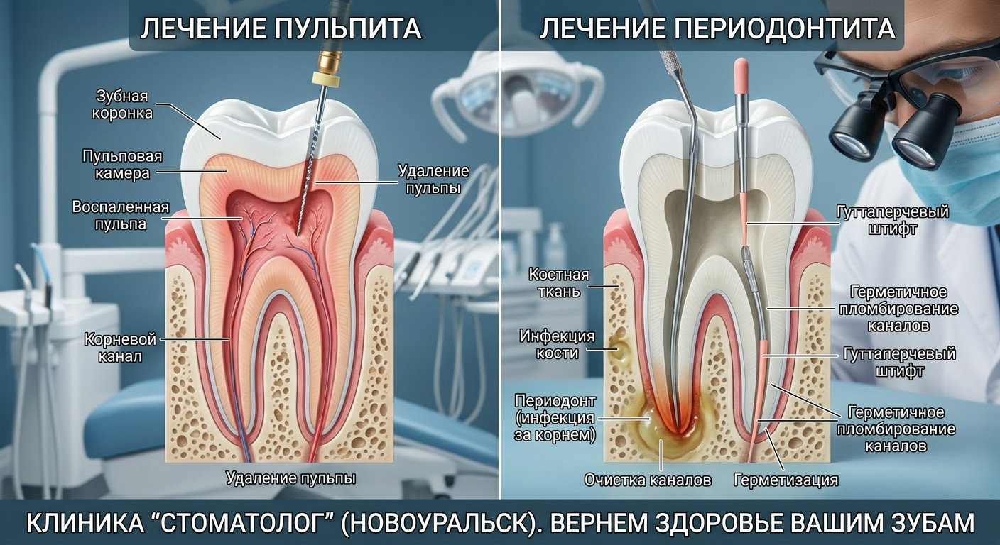 Пульпит и периодонтит: почему острая зубная боль не проходит сама и как спасти зуб